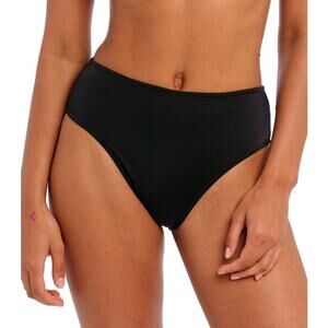 Freya Jewel Cove High Waist Bikini Brief Swimsuit Bottoms Basic Black Size L NEW